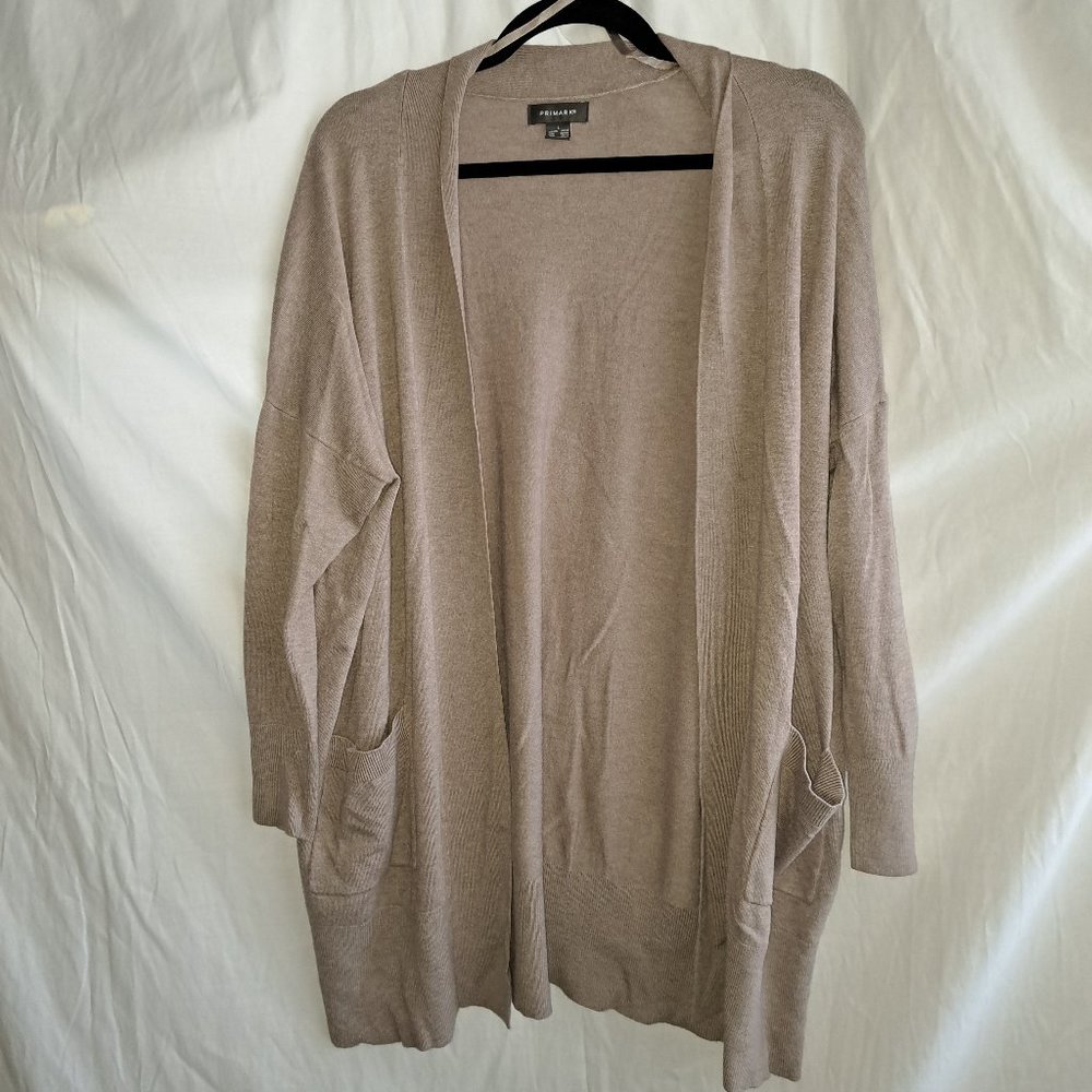 Primark, L, Tan, Sweater, Pockets, Long Sleeve, Sweater
